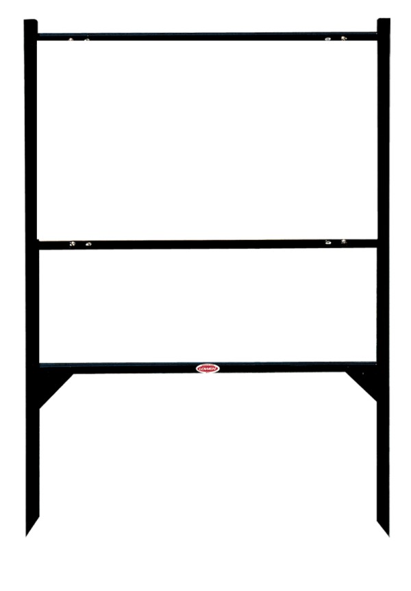 Real Estate Angle Iron Sign Frame, 18h x 30w - Black