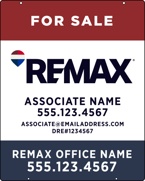 Hanging Associate Name w License Number Sign Panel, 30h x 24w, 3mm Aluminum Composite