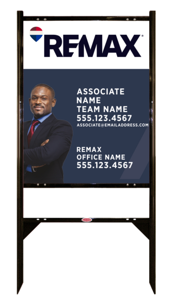 Angle Iron Frame and Associate Name, Team Name w Cut Out Photo Sign Panel unit, 30h x 24w, Steel