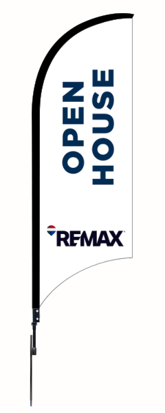 Open House Feather Flag and Pole, 9-foot