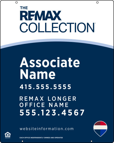 Collection Associate Name Hanging Sign Panel,  30h x 24w, Steel