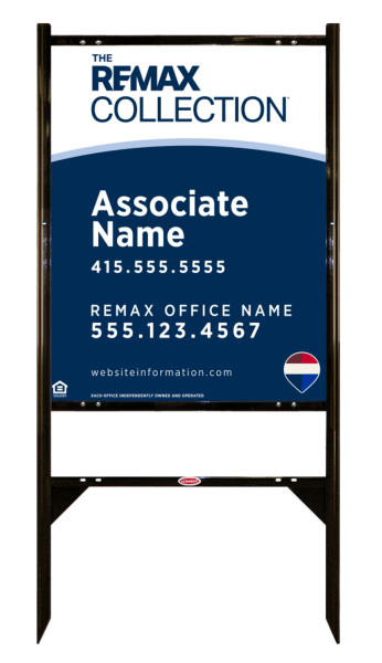 Angle Iron Frame and Collection Associate Name Sign Panel unit, 30h x 24w, Steel