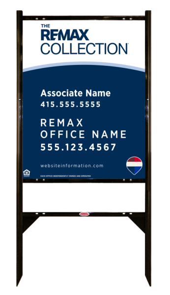 Angle Iron Frame and Collection Associate Name Sign Panel unit, 30h x 24w, Steel