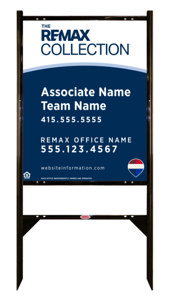Angle Iron Frame and Collection Associate Name, Team Name Sign Panel unit, 30h x 24w, Steel