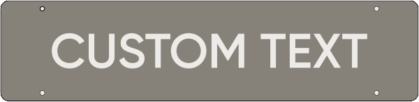 Custom Hanging Sign Rider, 6h x 24w, 3mm Aluminum Composite