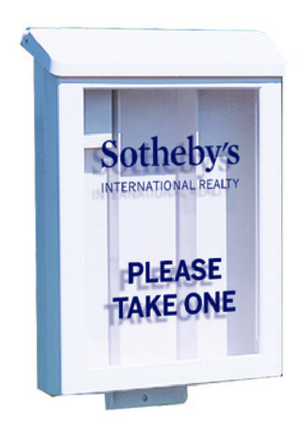 White Plastic Yard Box for Aluminum Sign Post