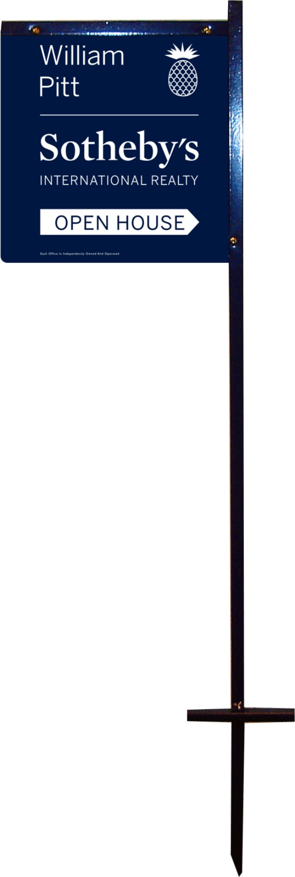 Real Estate open house sign panel, 24 GA steel 12h x 12w