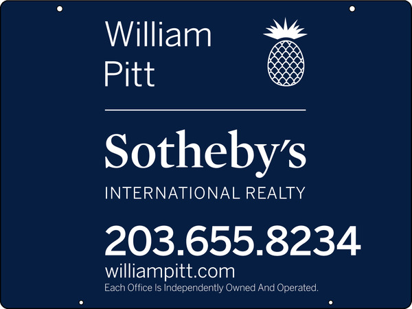 Real Estate Hanging Sign Panel with grommets, 24ga Steel 18h x 24w