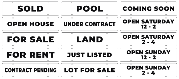 Message Sign Riders, 6h x 24w, 3mm Aluminum Composite