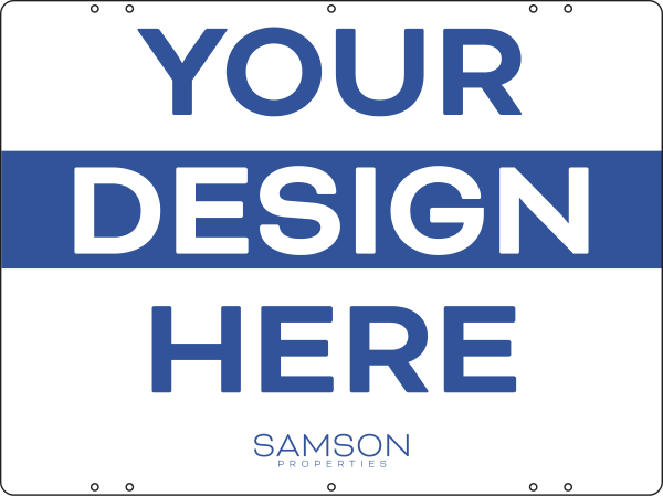 Your Design Here Sign Panel DF, 18h x 24w, 3mm aluminum composite