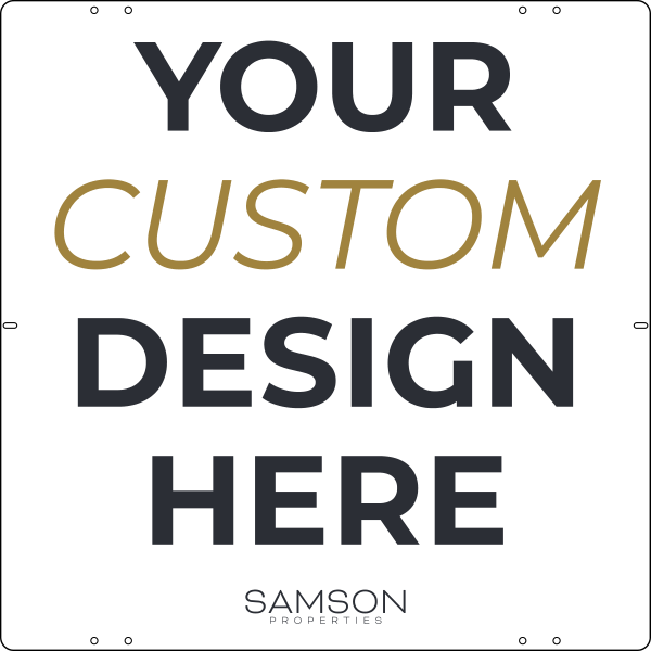 Your Design Here Sign Panel, 24h x 24w, 24 gauge steel