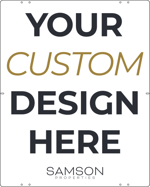 Your Design Here Sign Panel, 30h x 24w, 24 gauge steel