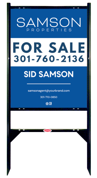 Angle Iron Frame w 1 Rider Inserts and Sign Panel Unit, 30h x 24w, Steel