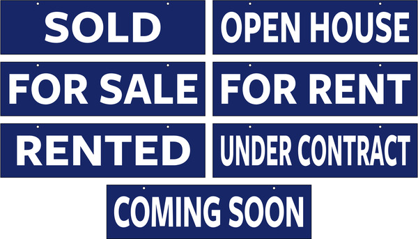 Message Hanging Sign Rider, 8h x 30w, 10mm