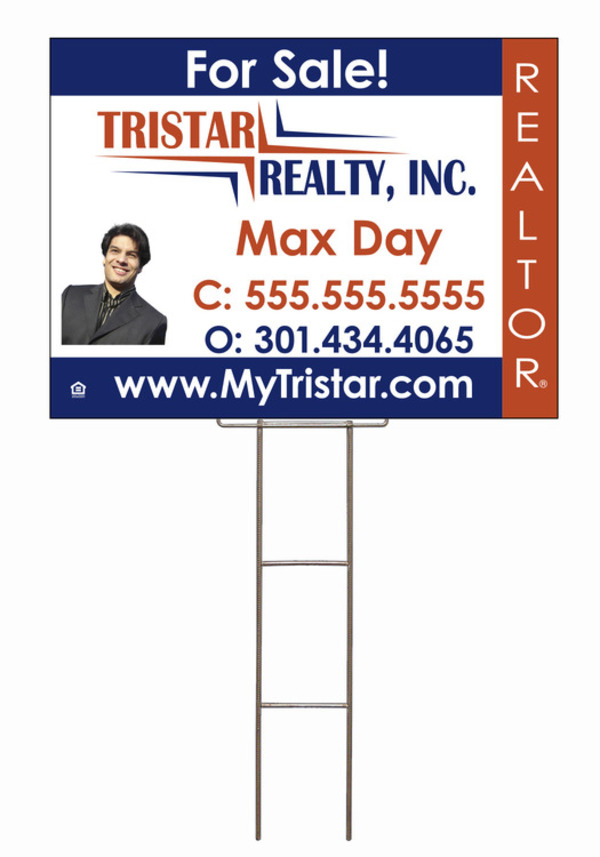 Wire Stake and Photo Sign Panel Unit, 18h x 24w, 4mm