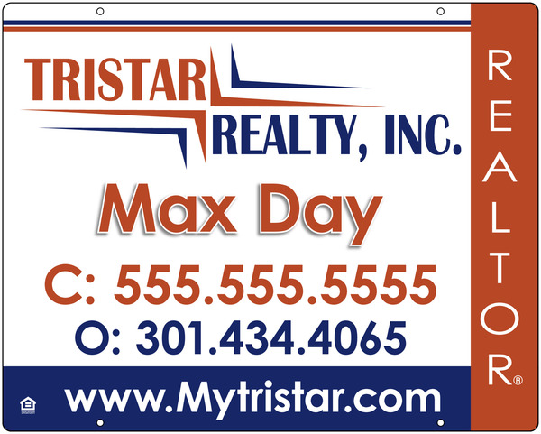 Agent Hanging Sign Panel, 24h x 30w, Steel