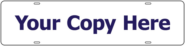 Custom Copy Sign Rider, 6h x 24w, Steel
