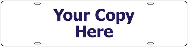 Custom Copy Sign Rider, 6h x 24w, Steel
